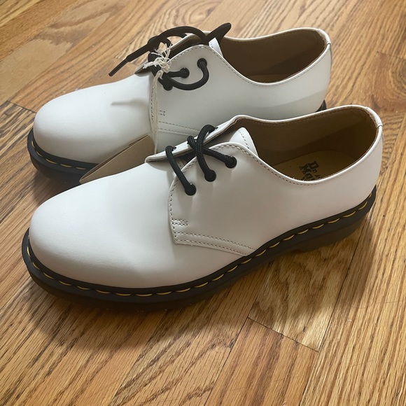 Men\'s White Leather Derby Shoes with Contrast Lug Sole main image 10